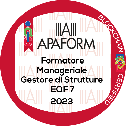Formatore manageriale e gestore di strutture livello EQF 7 stimato da APAFORM